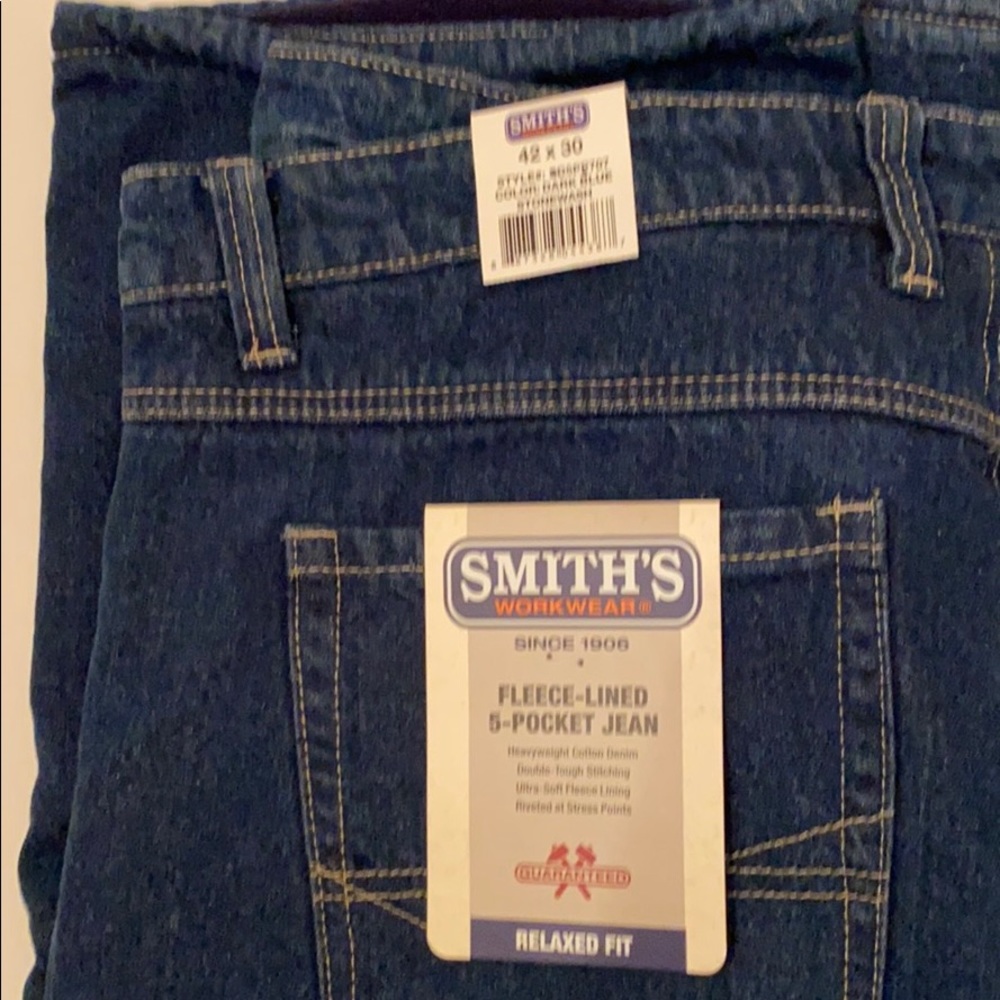 Men’s Fleece lined jeans 42x30
